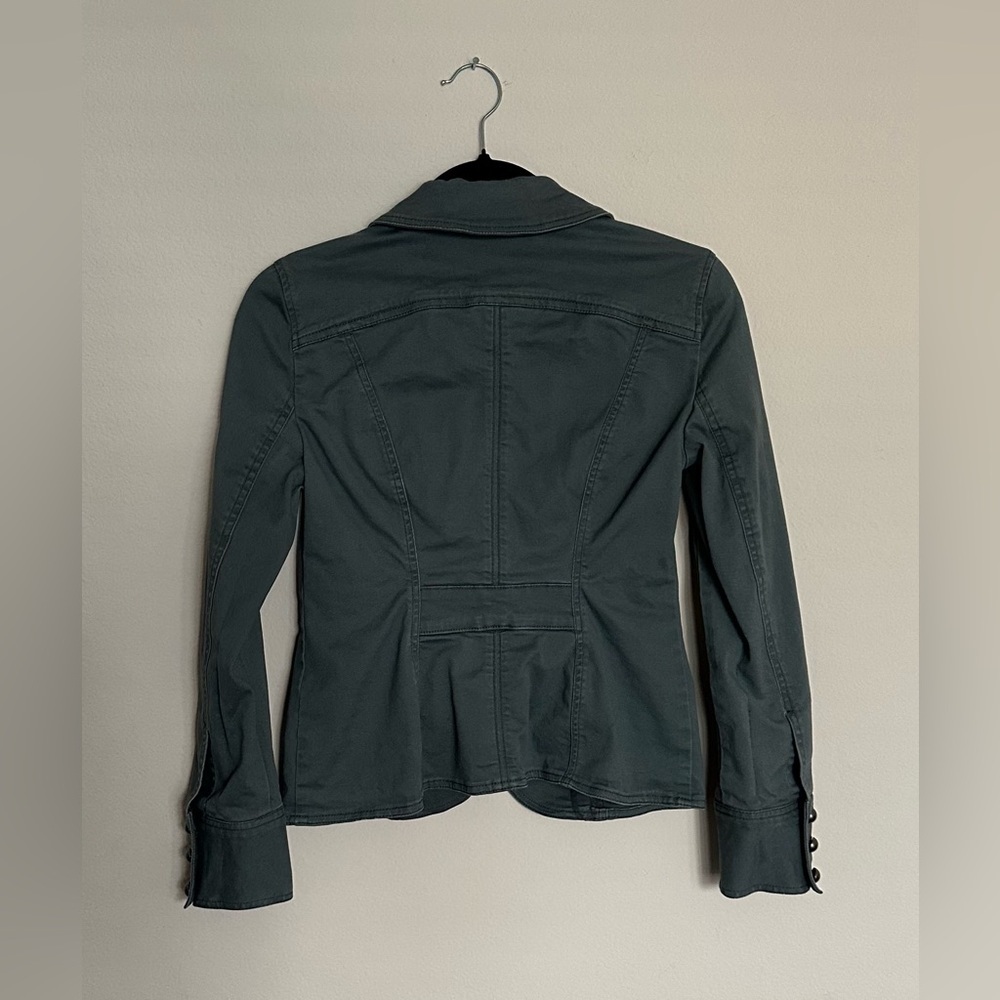 White House Black Market Slate Utility Jacket - Picture 5 of 16